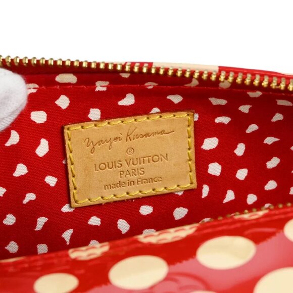 Louis Vuitton Red Vernis Dot Infinity Papillon Handbag - Picture 5 of 10